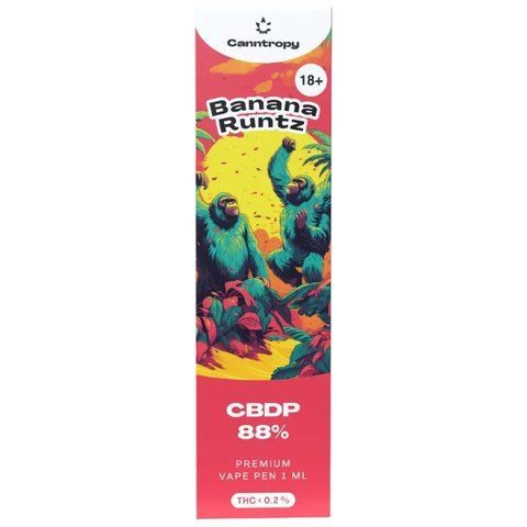 Canntropy CBDP Banana Runtz 88% | 1 мл | Одноразовый ингалятор премиум качества