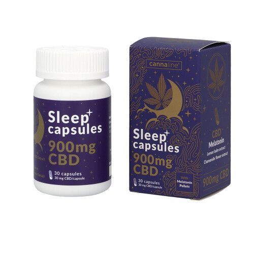 🌿 Капсули для сну Cannaline SLEEP CBD - повний спектр 900 мг CBD НФ-01006 фото