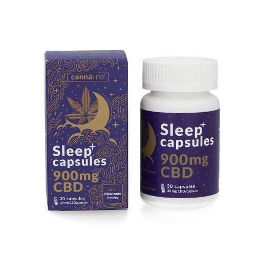 🌿 Капсули для сну Cannaline SLEEP CBD - повний спектр 900 мг CBD НФ-01006 фото