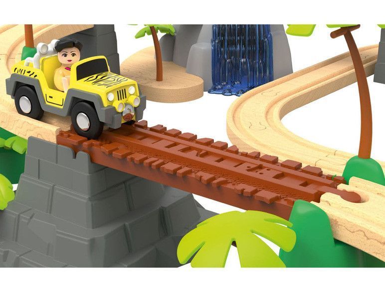 🚗 Деревянная железная дорога "Джунгли" PlayTive Junior 3,7 м 45 эл. Германия IAN367227B фото