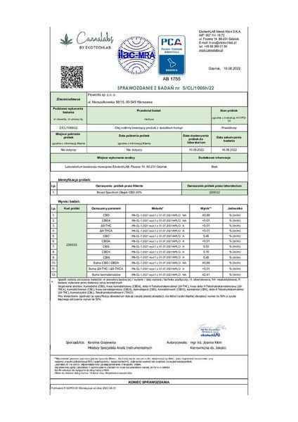 🌿 Олія КБД 40% Flowrolls Broad Spectrum 4000 мг CBD 10 мл (Польща) НФ-00015127 фото