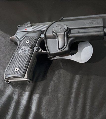 Кобура пластикова Amomax Beretta T92G2 чорна AM-T92G2 фото