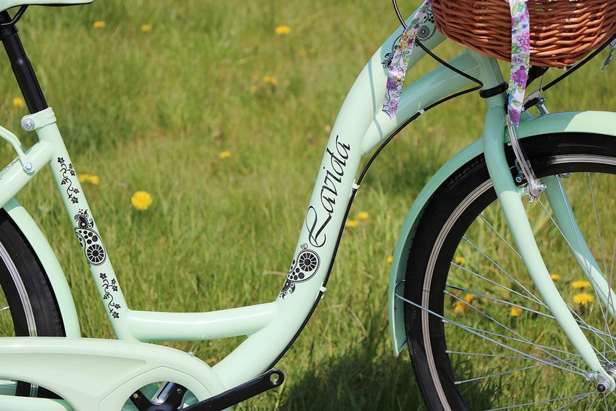 🚴&zwj;♀️ Велосипед женский городской Lavida CityLine 28 Nexus 3 Mint с корзиной Польша НФ-00000544 фото