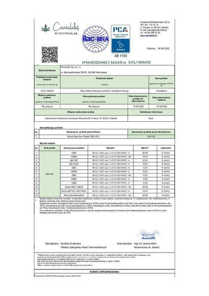 🌿 Масло КБД 2000 мг Flowrolls Broad Spectrum Концентрированное CBD масло , 10 мл НФ-00001496 фото