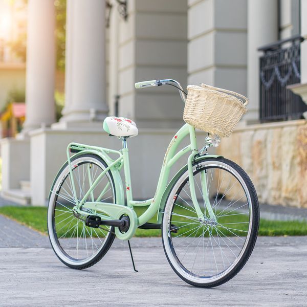 🚴&zwj;♀️Велосипед женский городской VANESSA 28 Mint с корзиной Польша НФ-00000795 фото