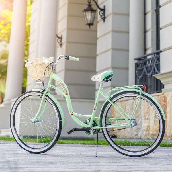 🚴&zwj;♀️Велосипед женский городской VANESSA 28 Mint с корзиной Польша НФ-00000795 фото