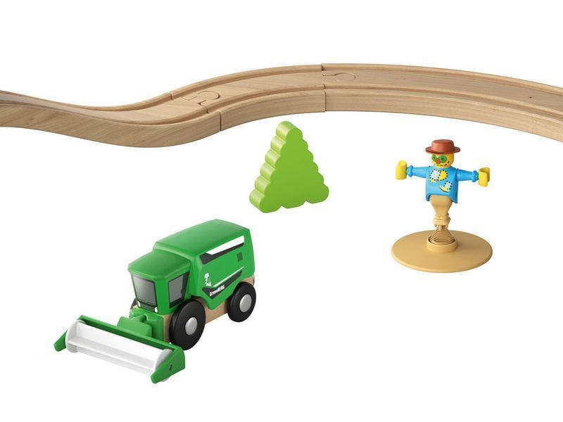 🚗 Деревянная железная дорога Ферма PLAYTIVE 56 елементов IAN367227 фото