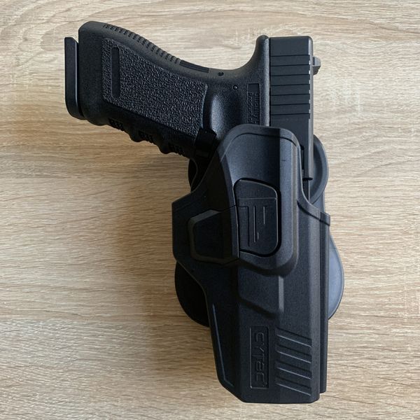 🛡️Кобура пластикова для Glock 17, 22, 31 Cytac R-Defender пісочна CY-G17G4F фото