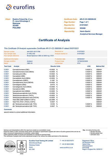 🌿 Масло КБД Medic CBD 10% 3000 мг 30 мл Польша НФ-00015447 фото