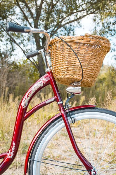 🚴&zwj;♀️Велосипед женский городской VANESSA 28 Red с корзиной Польша