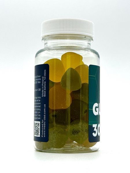 🌿 Жевательные конфеты Medic CBD 1500 мг 30 шт Apple & Lemon НФ-00015390 фото