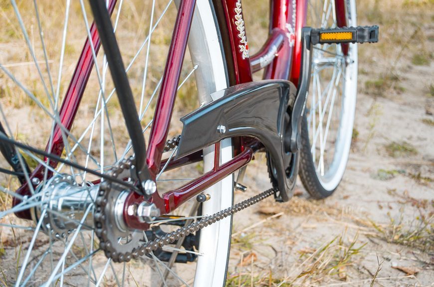 🚴&zwj;♀️Велосипед женский городской VANESSA 28 Red с корзиной Польша
