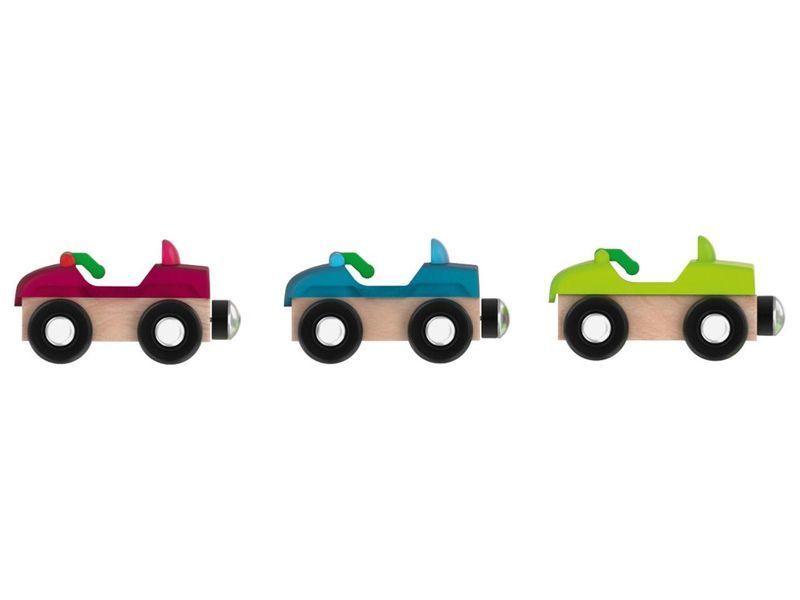 🚗 Дитяча дерев&rsquo;яна залізниця PlayTive Парк розваг (32 елементи, Німеччина) зі світлом і звуком IAN 460718 фото
