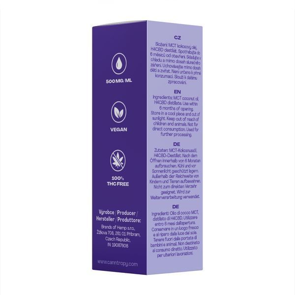 🌿H4CBD Олія Canntropy Premium 50% | 5000 мг | 10 мл | Потужна альтернатива CBD ОК-11193 фото