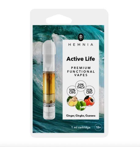 🌿 Hemnia Active Life | 1 мл | 50% CBG + 25% CBD + 20% | Имбирь &bull; Гинкго &bull; Гуарана ОК-11185 фото
