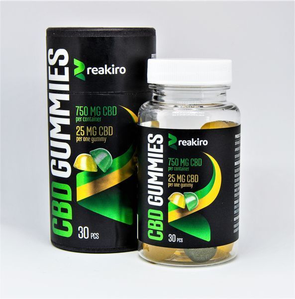 🌿 Желейні цукерки Medic CBD 750 мг 30 шт Apple & Lemon НФ-00015222 фото
