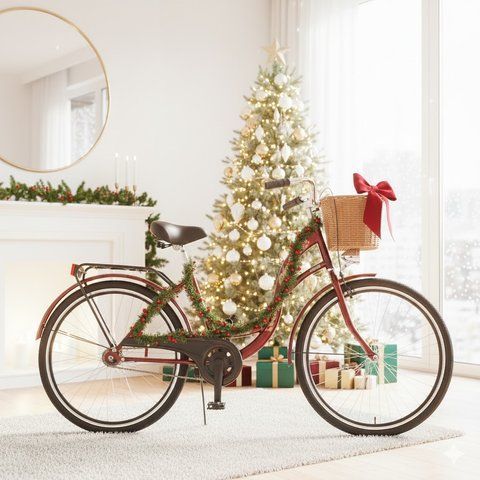 Велосипед женский городской VANESSA 26 Red с корзиной Польша