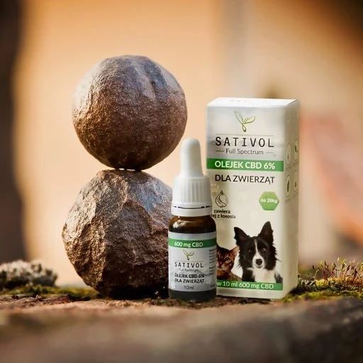 🌿 Масло КБД Sativol CBD oil для животных 6% Full Spectrum Польша