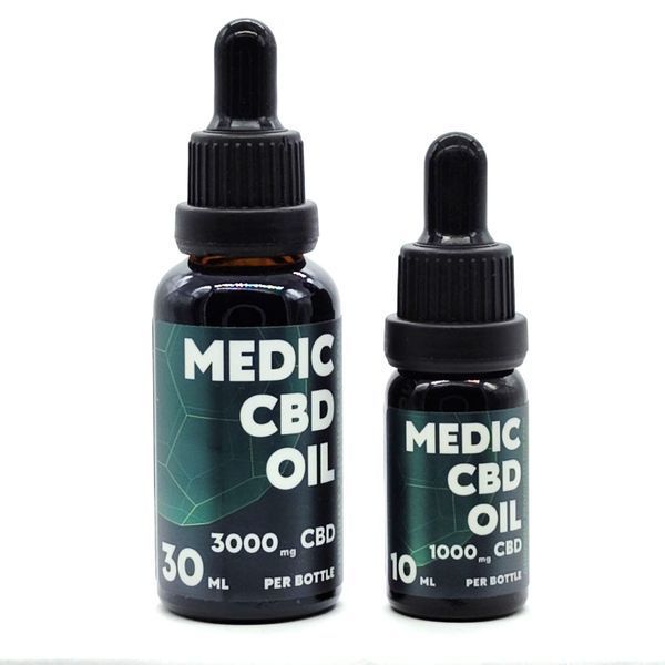 🌿 Масло КБД Medic CBD oil 10% 1000 мг 10 мл Польша НФ-00015228 фото