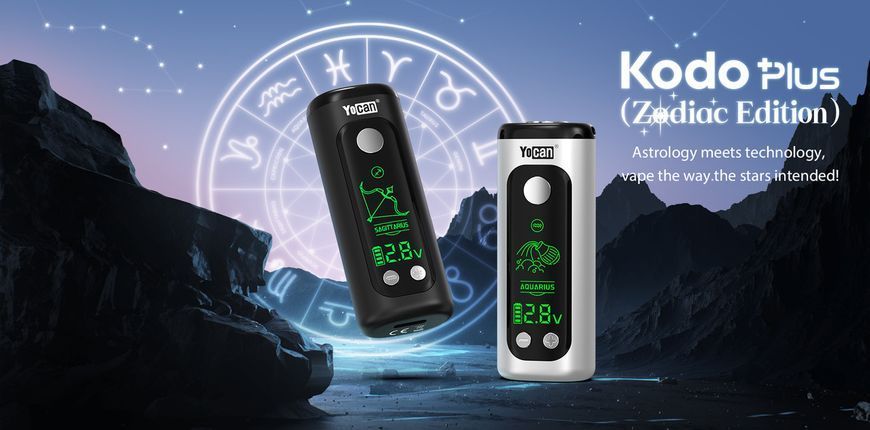 ⚙️ Батарея Yocan Kodo Plus Zodiac Edition | 510 Thread | OLED-дисплей | 400 мАч