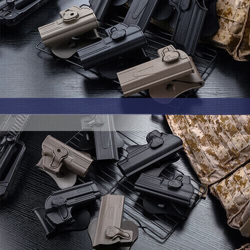Кобура пластикова Amomax для Glock 19/22 Олива AM-GAGOD фото