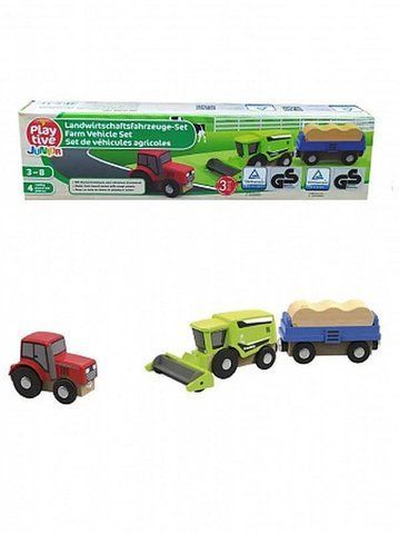 🚜 Набор "Комбайн и трактор с прицепом" PlayTive НФ-00002543 фото