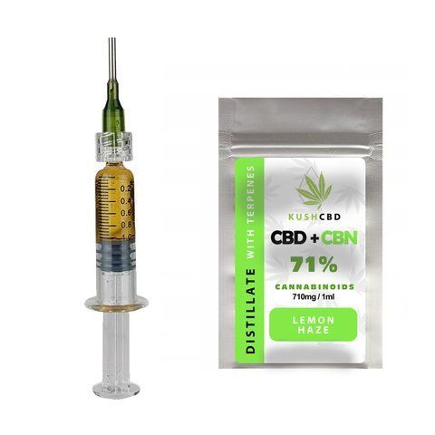 🧪 Kush CBD + CBN Distillate Lemon Haze | 71% канабіноїдів | 1 мл | Дистилят з терпенами НФ-11332 фото