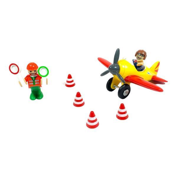 🚗 Набор для деревянной железной дороги PlayTive &laquo;Аэропорт&raquo; &bull; 28 дет. &bull; Германия 2095887749 фото