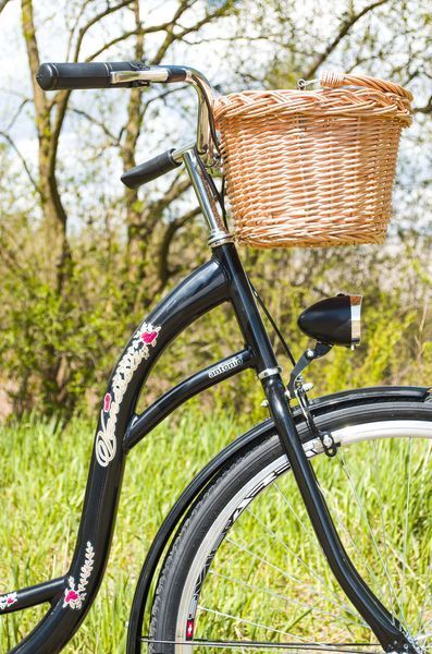 🚴&zwj;♀️Велосипед женский городской VANESSA 28 Black с корзиной Польша НФ-00001571 фото