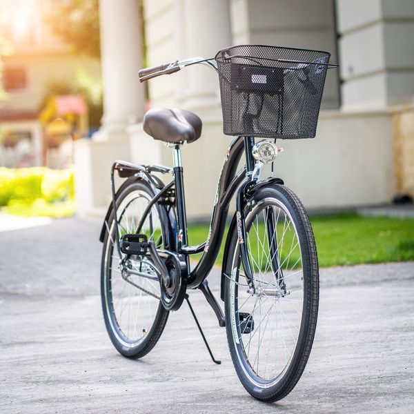 🚴&zwj;♀️Велосипед женский городской VANESSA 28 Black с корзиной Польша НФ-00001571 фото
