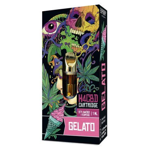 🌿 Картридж 510 Euphoria H4CBD Gelato | 97% H4CBD + Терпены | 1 мл НФ-11151 фото